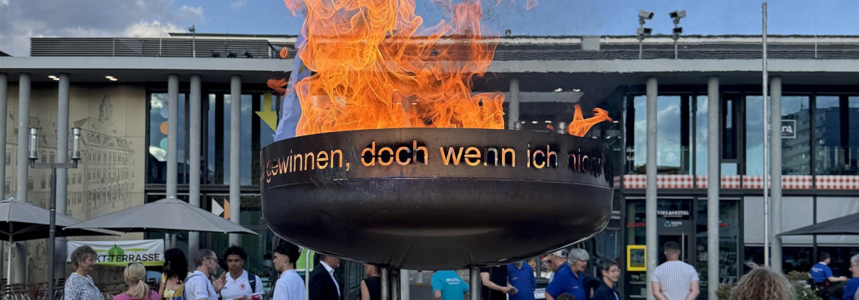 Feuer der Inklusion – unsere Flammschale für die Special Olympics Landesspiele 2025
