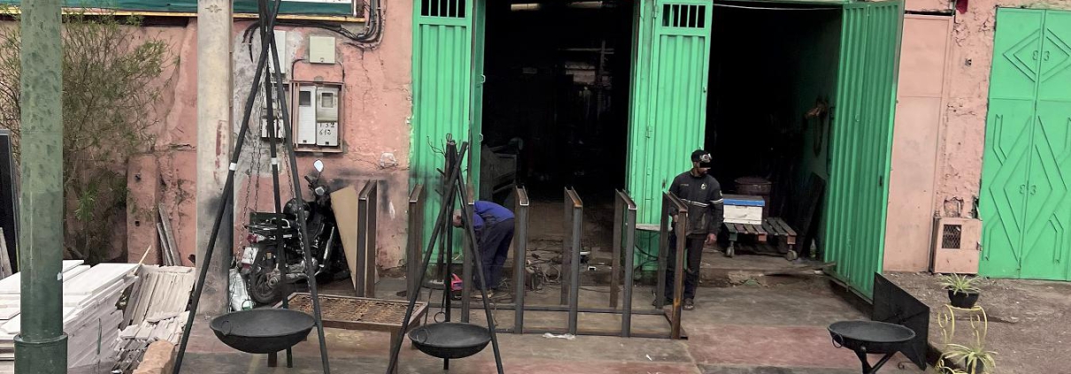 Schwei&szlig;arbeiten in der Metallbauwerkstatt