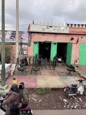 Schweißarbeiten in der Metallbauwerkstatt